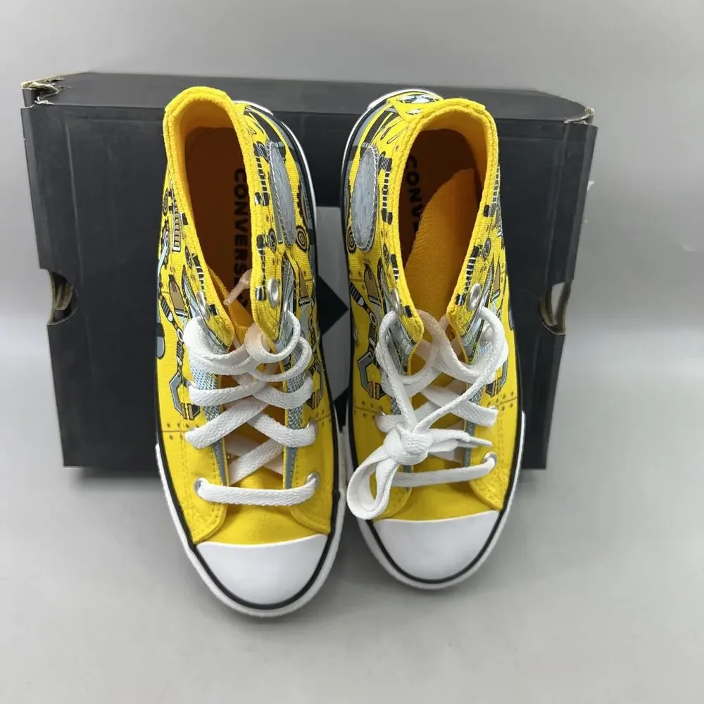 Converse CTAS Summer Submarine Shoes Youth Size 1.5 Yellow High Top Sneakers NEW